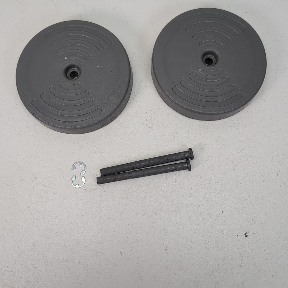 Genuine Hoover 38522076 Wheel Set SteamVac SpinScrub 60 Gray OEM F5915-900